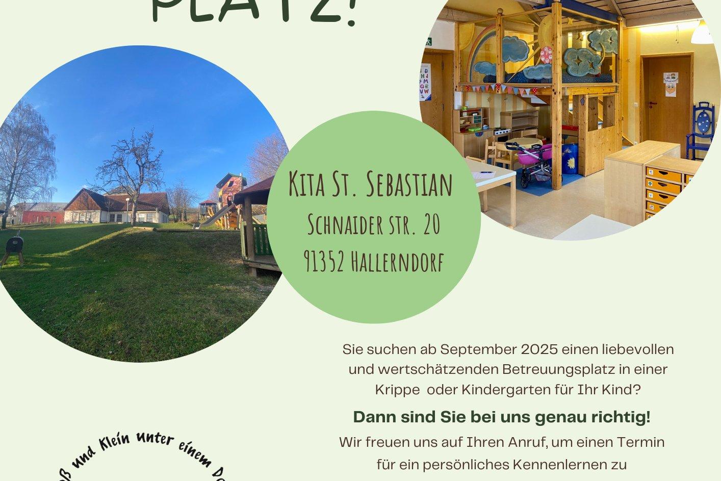 Wir haben noch Platz - Kita St. Sebastian Hallerndorf